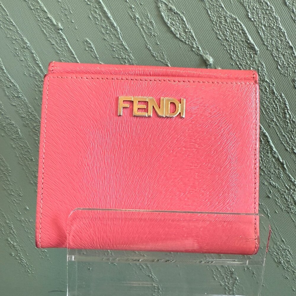Fendi Pink Leather Wallet